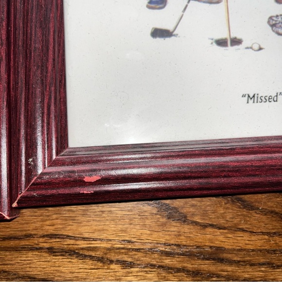 Norman Rockwell “Missed” & “Young Man’s Fancy” Framed Golf Pictures 8x10 Art - Picture 4 of 4